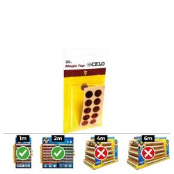 Caixa de 10 Blisters de 20 un Tampões Adesivos Din/Ref Mtap Celo Oak