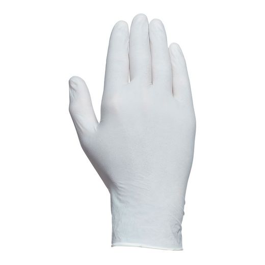 Boîte de 100 gants jetables en latex non poudrés taille 7 Juba