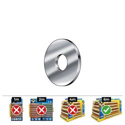 Caixa de 100 Unidades Arruela Corporal Din/Ref 9021 12 Celo Zincado.