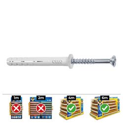 Caixa de 100 Unidades Plugue Cabeça Chata Din/Ref Np 6x40 Celo.