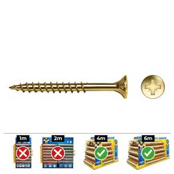 Caixa de 100 Unidades Parafuso Louco. Avell. Pz R/Parc Din/Ref Vloxp 6x70 Bicrom. + Lubr. Zelo