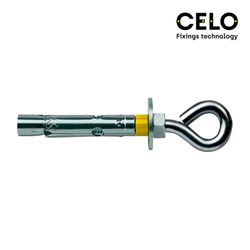 Boite 10un bouchon d'ancrage dnbol anneau din / ref da 10x60 zingué