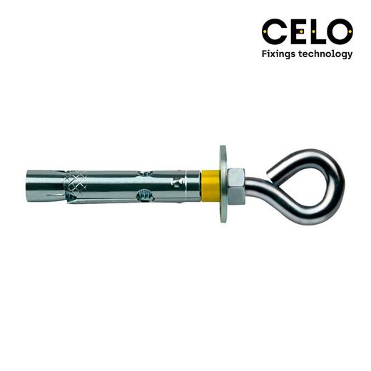 Boite 10un bouchon d'ancrage dnbol anneau din / ref da 10x60 zingué