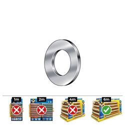 Caixa de 250 Unidades Arruela Lisa Din/Ref 125a 12 Celo Zincada.