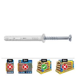 Caixa de 50 Unidades Plugue Cabeça Chata Din/Ref Np 6x60 Celo.