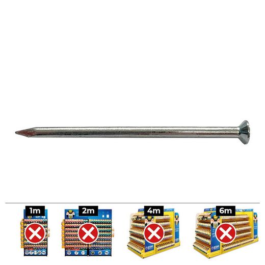Boite de 500 Embout Cp 2,5x30 Din/Ref Cpq Acier Zingué 92530cpq Celo