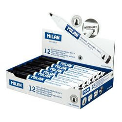 Caixa de 12 Marcadores Pretos Ø4,7mm para Quadro Branco Milão