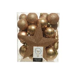 Boite de 33 Accessoires pour Arbre Doré