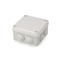 Caixa estanque quadrada 100x100x55mm com parafusos