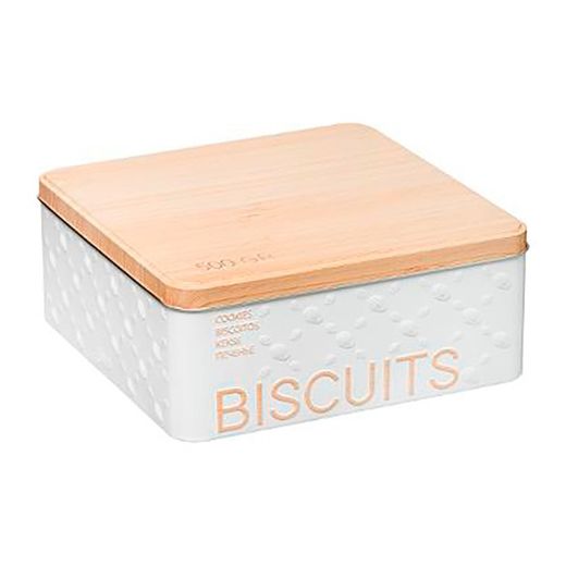Caixa Metálica para Biscoitos 500gr Mod.Scandi Nature