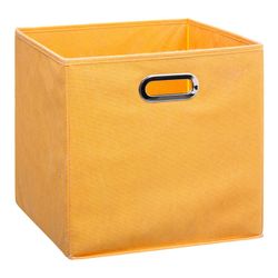 Caixa do organizador 31x31cm cor mostarda