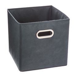 Caixa organizadora azul escuro para prateleiras 31x31cm