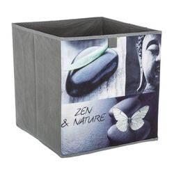 Design zen da caixa do organizador para prateleiras 31x31cm