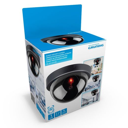 Caméra de surveillance simulée noire Grundig