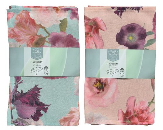 Corredor de mesa em poliéster com estampa floral 150x32x0,50cm modelos sortidos