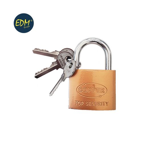 Cadeado 40mm 3 teclas linha básica edm
