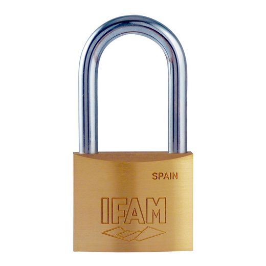 Cadeado K60al. Latão. 60mm. Com 2 Chaves. Arco Longo. Ifam