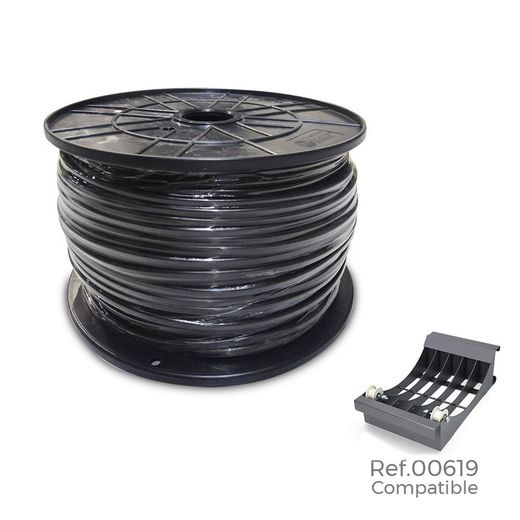 Enrouleur de Câble Flexible 2,5mm Noir 800m (Grande Bobine Ø400x200mm)