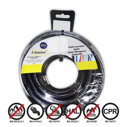 Carrete cablecillo flexible 4mm negro 25mts. Libre-halogenos