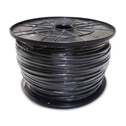 Carrete manguera acrilica 5x1,5mm negra 100mts