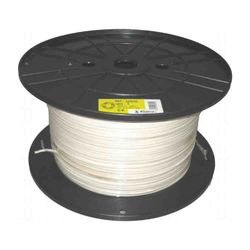 Carrete manguera tubular 2x1mm blanca 400mts (bobina grande)