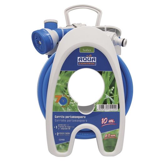 Carrinho de mangueira especial para terraço 10m Aqua Control