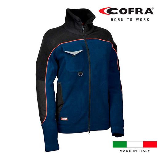 Casaco Mulher Fleece Forrado Rider Azul Marinho Preto Cofra Tamanho S