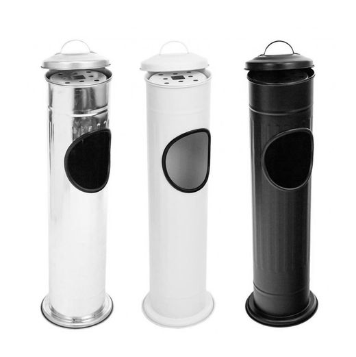 Cinzeiro de pé de aço inoxidável de 56 cm