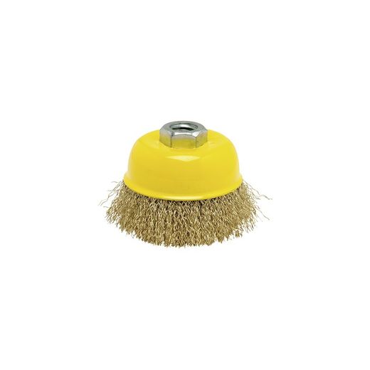 Brosse coupelle fil ondulé 125mm fto125