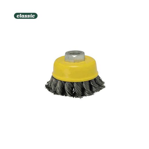 Brosse coupelle en fil tressé 60mm fhr60