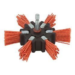 Cepillo De Abanico De Alambre De Nylon Vást. Hexagonal Ø 100x20mm 1512000 Wolfcraft