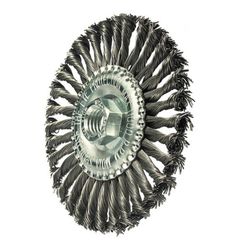 Brosse circulaire tressée 6mm 175mm