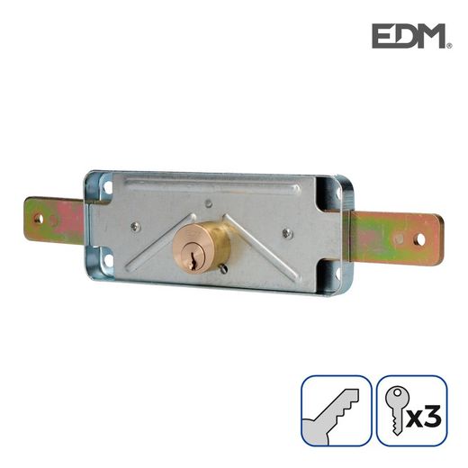 Cerradura persiana 154mm 3 llaves incluidas