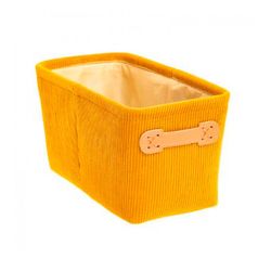 Cesto Prateleira 16x31x15cm Coleção 'Sunset' Cor Mostarda