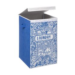 Cesto de roupa suja azul