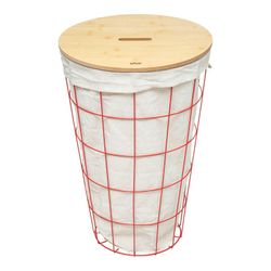 Coleção 'Colors' de cesto de roupas de banheiro vermelho