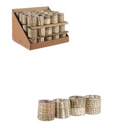 Alexis Modelo Cesto Branco-Bege Ø7cm X 7cm