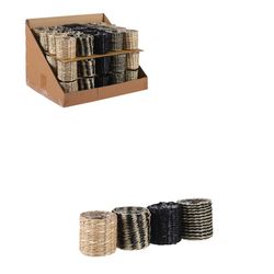 Cesto Modelo Alexis Preto-Bege Ø7cm X 7cm