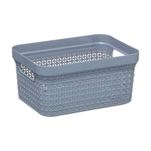 Cesto de roupa suja cinza 17lt 37,5x26x21,3cm