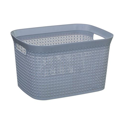 Cesto de roupa suja cinza 25lt 41,5x31,2x25,7cm
