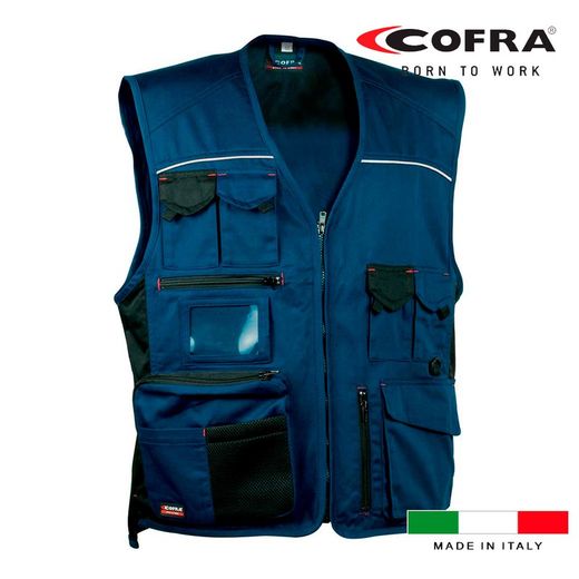 Colete Expert Azul Marinho Preto Cofra Tamanho 48