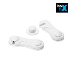 Cierre seguridad frontal blanco (blister 2 unid) inofix