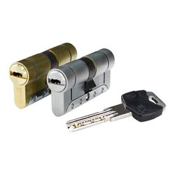 Cilindro Iridium M Irm3030nc. Níquel 60mm (30+30mm) Leva Corta 13mm Con 5 Llaves De Seguridad. Ifam