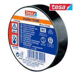 Fita isolante preta aprovada 20m x 19mm 53988 Tesa