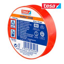 Fita Isolante Aprovada Vermelha 20m X 19mm 53988 Tesa