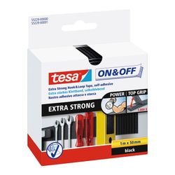 Fita de Fechamento Extra Forte 1m x 50mm Preta 55229 Tesa