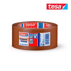 Fita de embalagem de PVC áspera marrom 66m x 50mm 4100 Tesa