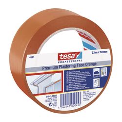 Fita de gesso premium. 33m X 50mm Laranja 4843 Tesa