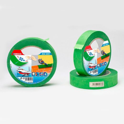 Fita adesiva verde 25mmx50m resistente a uv para uso ao ar livre