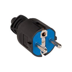 Plugue de borracha preta 16a 250v T/Tl Ip44 4,8 Mm 706c (encolhível) Solera